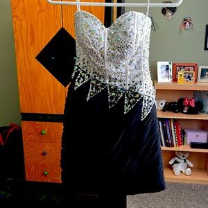 Black and White Prom Dress